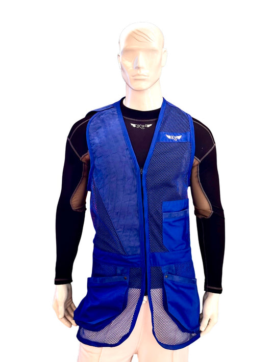 Gilet da tiro K11 Trap Basic Blu, vista frontale