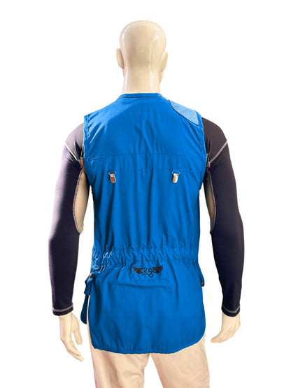 Retro del gilet K98 K7 Double senza mesh, design leggero e dinamico con finiture in tessuto blue royal​