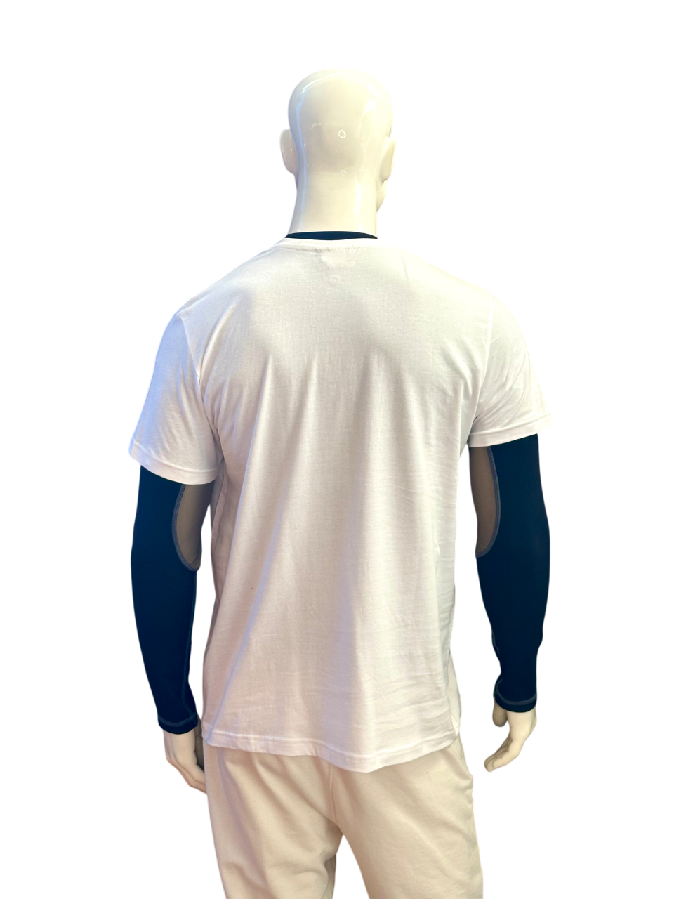 T-shirt K98 Shooter bianca vista posteriore, stile tecnico per tiratori​