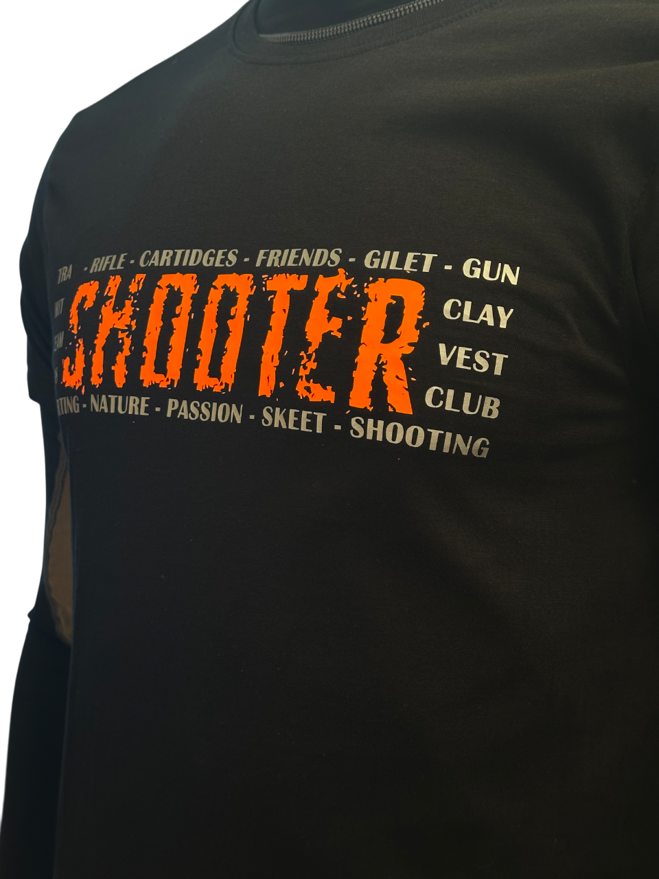Tessuto della T-shirt K98 Shooter nera, cotone biologico OEKOTEX​